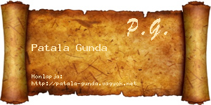Patala Gunda névjegykártya